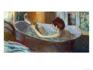 woman in tub